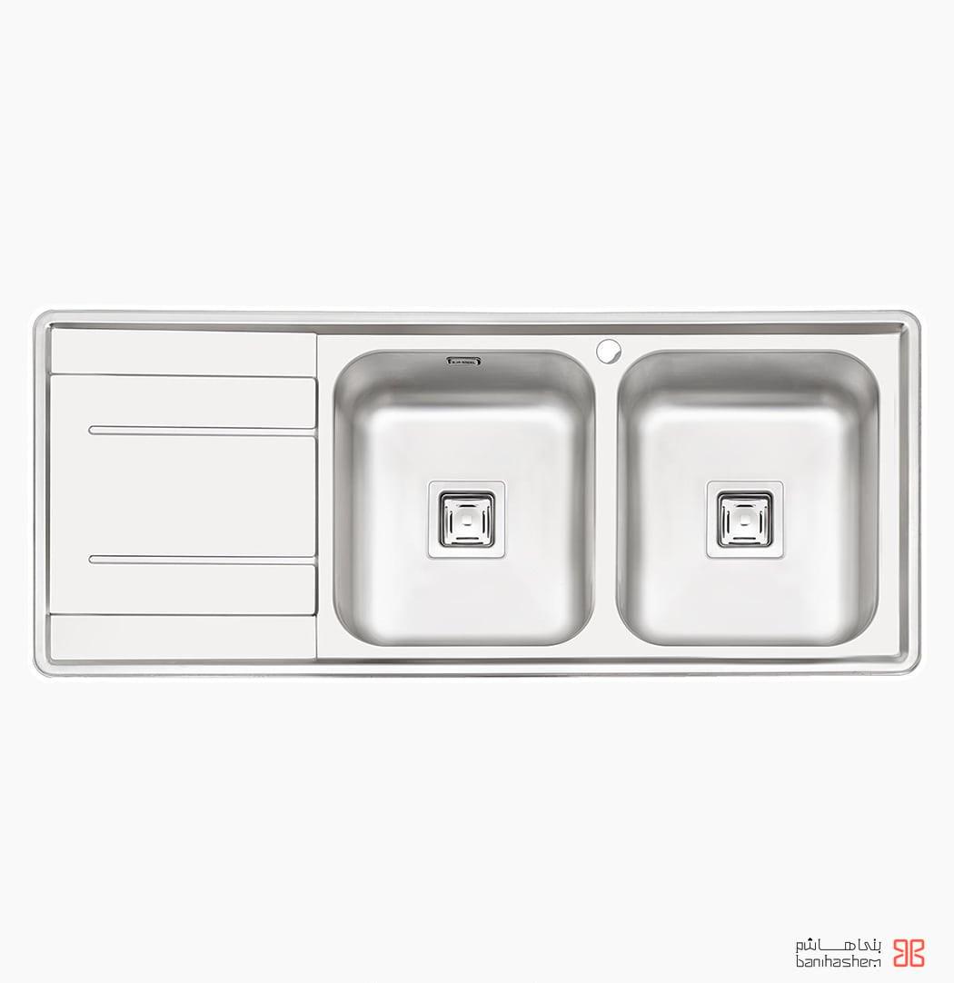 سینک توکار پرنیان استیل مدل 2214