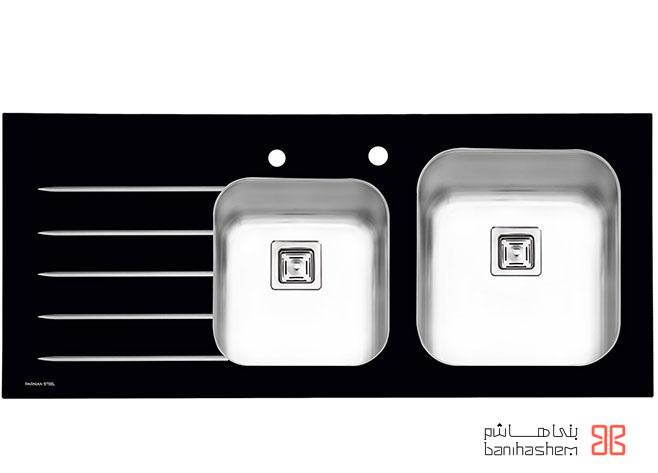 Parnian_Sink_4104.jpg سینک شیشه ای پرنیان استیل 4104 - Image 1