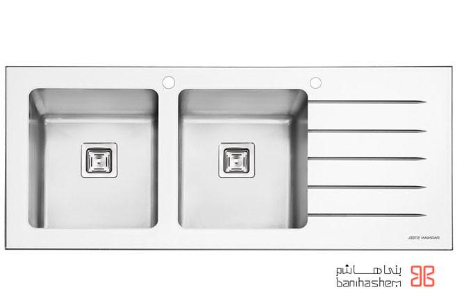 Parnian_Sink_4106W.jpg سینک شیشه ای پرنیان استیل 4106 - Image 1