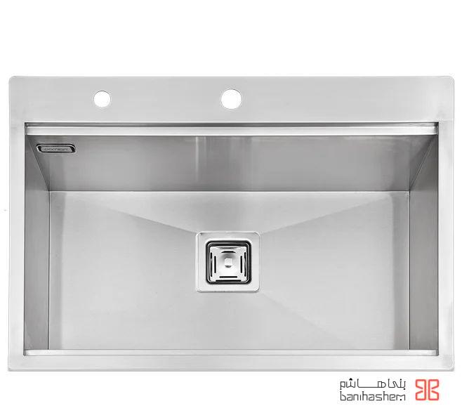 Parnian_Sink_4208.jpg سینک ظرفشویی کورینی پرنیان استیل مدل 4208 - Image 1